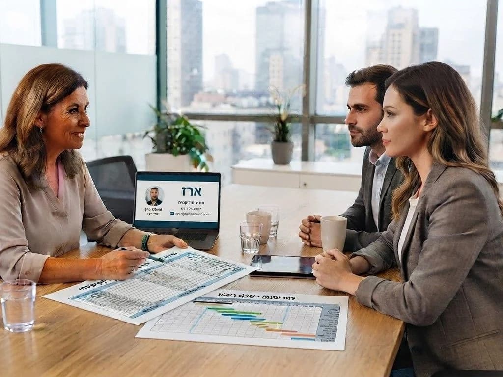 פגישת תיאום והצעת מחיר עם לקוחות